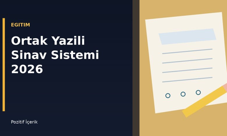 Ortak Yazili Sinav Sistemi sinif ve sinav kagidi gorseli