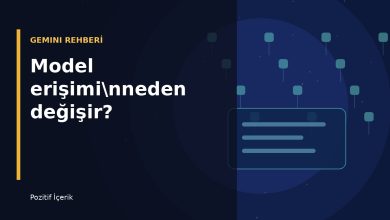 Gemini model erişiminin değişmesini anlatan mavi tonlu yapay zekâ ağı illüstrasyonu